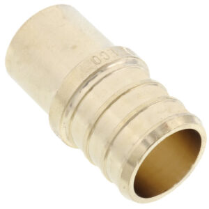 3/4" PEX x 1/2" Male Sweat Copper Fitting DZR Brass Adapter (Lead Free)